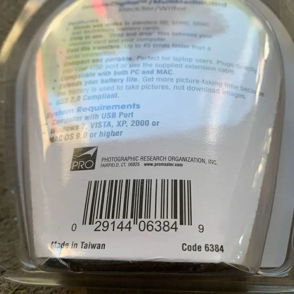 ProMaster Secure Digital/MultiMedia Card Reader/Writer Code 6384 *New* - Picture 4 of 4